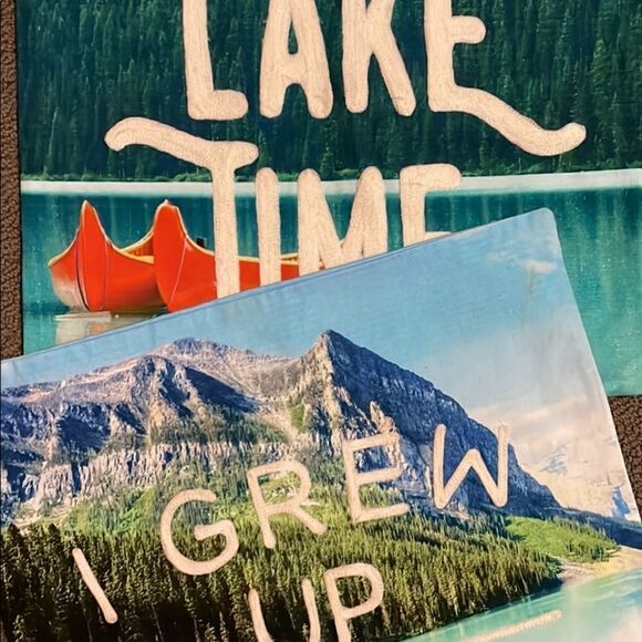 Pillow Covers with Zipper Lake Life Cabin Life Woods - Picture 2 of 5